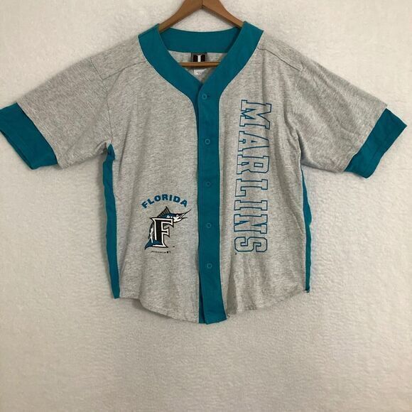 Florida Marlins Gray and Blue Jersey - Picture 1 of 10